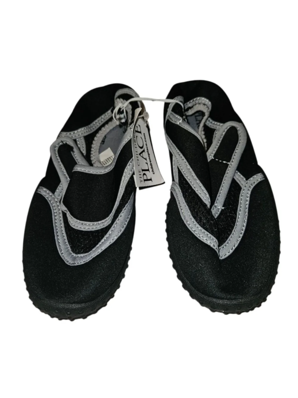 Boys The Children's Place Water Shoes Size 11-12 Black Gray NEW
